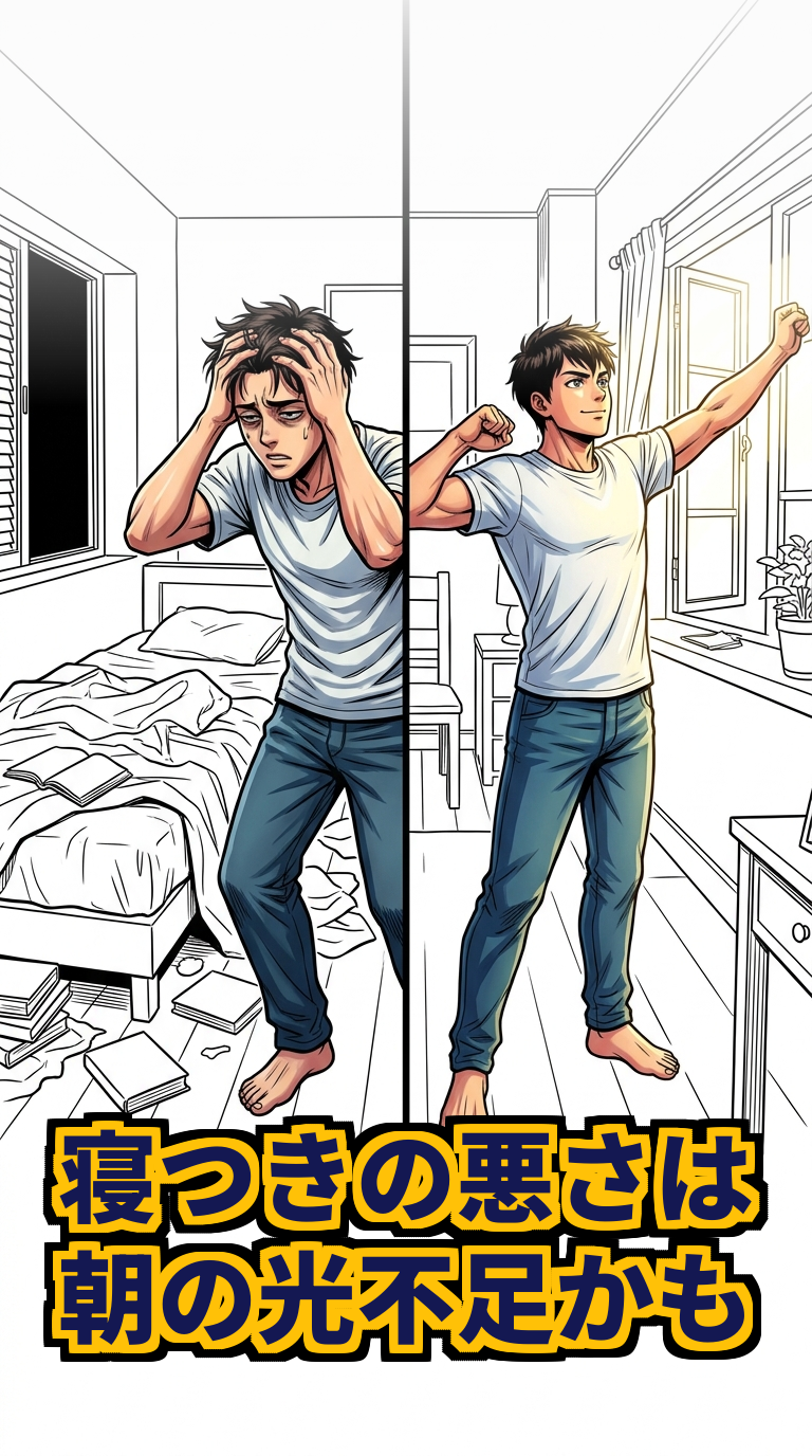 眠れない原因は朝の光不足?体内時計とセロトニンの整え方